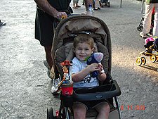 Hunter with his Woody sippy-cup and Buz Lightyear laser
