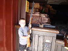 Hunter at the shooting range.