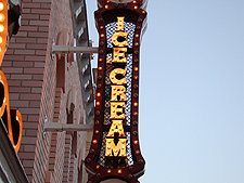 We waited in line forever for ice cream here!