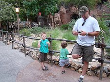 The guys taking a break