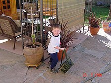 Hunter hunting for eggs.