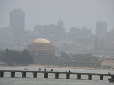 view from outside Fort Point