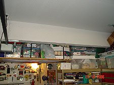 Space before shelving.