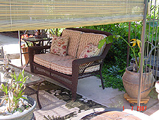Inside gazebo