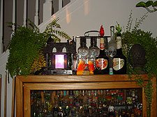 Liquor cabinet.