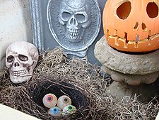 Some of the outdoor decorations.