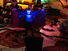 Vampire with black light