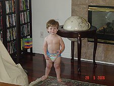 Hunter loves the new floors!