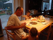 Yummy strawberry cake.