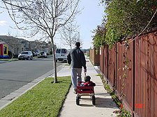 On the way to the park.