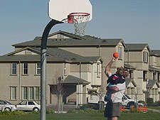 Dave takes Hunter up close...