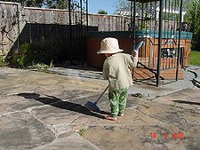 Hunter sweeping
