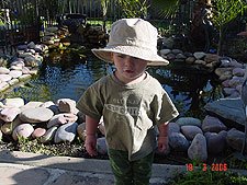 Hunter by the pond