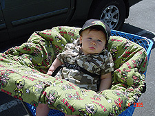 Hunter ready for Toys R'Us