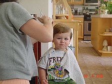 Hunter looking a little nervous.