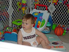 Hunter looking at his new book.