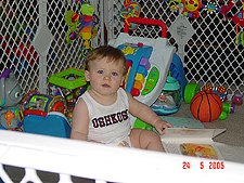 Hunter looking at his new book.