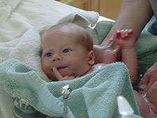 Looking in the mirror.