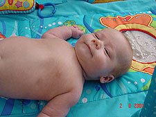 Taking a minute to relax.