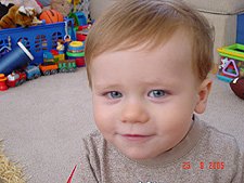 Hunter in his wagon.