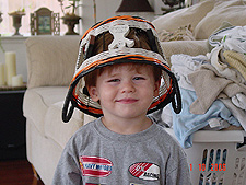 Hunter being silly.