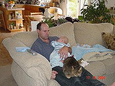 Dave with Hunter and Allie