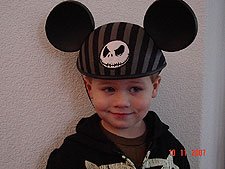 Hunter wearing his Jack mouse ears