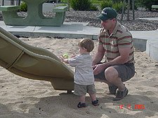 Ready to go on the slide.