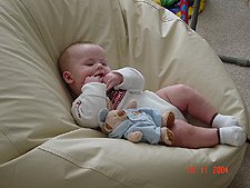 Making himself comfortable.