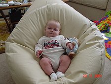 He is pretty comfy...