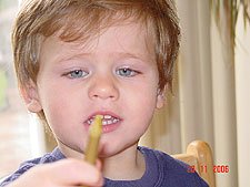 Hunter with a crayon