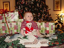 Hunter in the Christmas spirit.