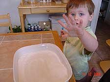 Messy hands