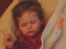 Hunter sleeping