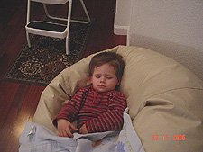 Hunter sleeping