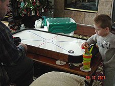 Hunter playing