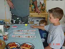 Tyler doing a card trick