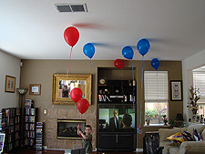 Hunter ready to play with his new presents