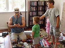 Dave with Hunter's new Rocket Rod