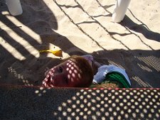 Hunter & Ailey hiding