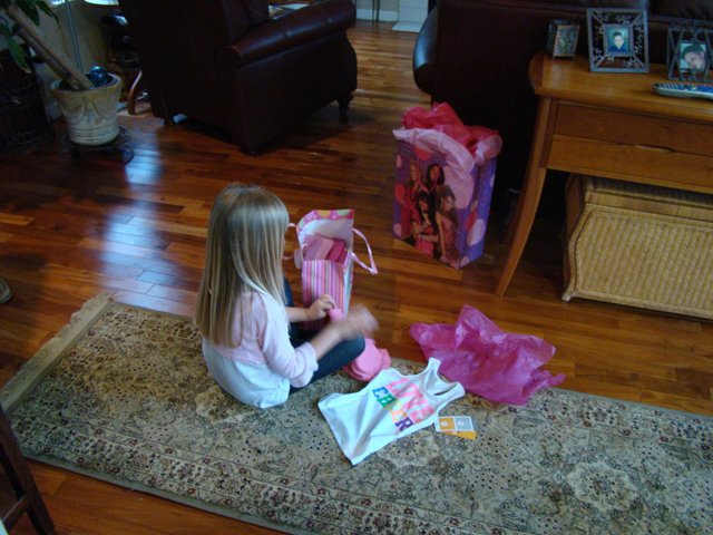 Jordan opening presents.