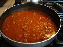 Meat and sauce