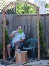 Dave...still enjoying the new arbor.