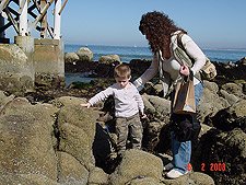 Hunter and Heidi on the beach