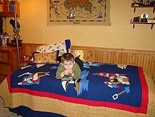 Hunter's new bed