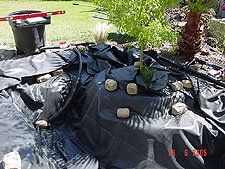 View showing waterfall.