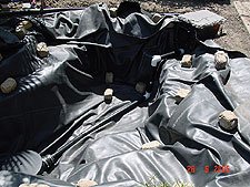 Another view showing skimmer and drain.