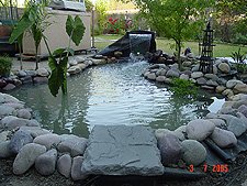 Another view of unfinished waterfall.