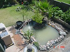 Pond area cleaned up and ready for landscape.