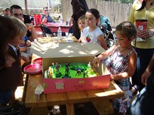AJ & Olivia ready to blow out the candles.
